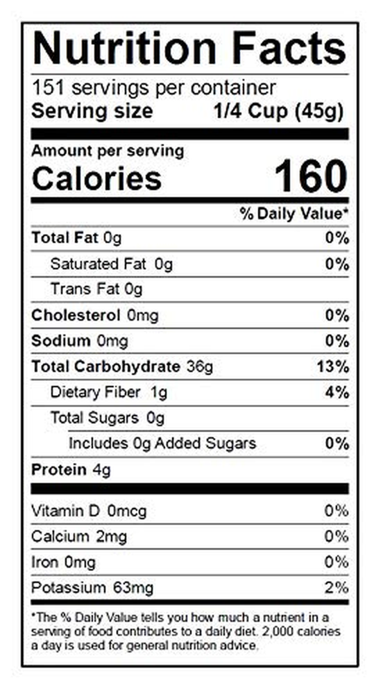Authentic - Naturally Aged Long Grain Indian White Basmati Rice - 15 Lbs