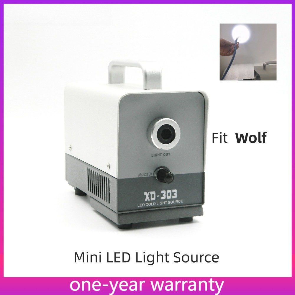 Hndheld Mini LED Cold Light Source for Medical Endoscope Fit WOLF Customizable