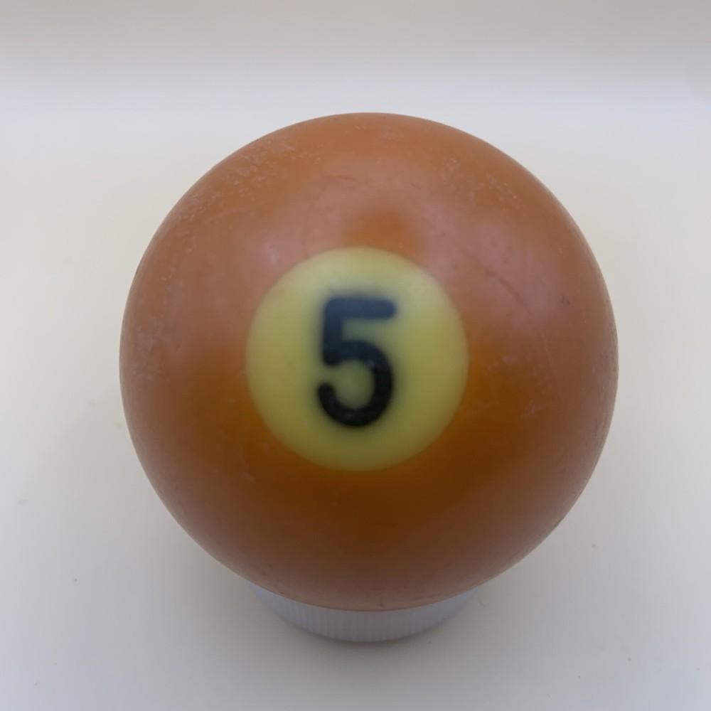 Vintage Replacement Pool Ball Billiards Orange Solid #5 Ball 2 1/4" Diameter