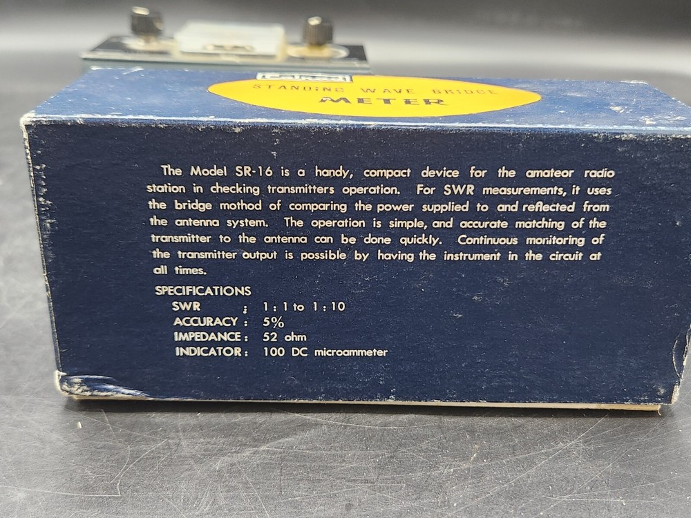 Vintage Calrad SR-16 Standing Wave Bridge Meter