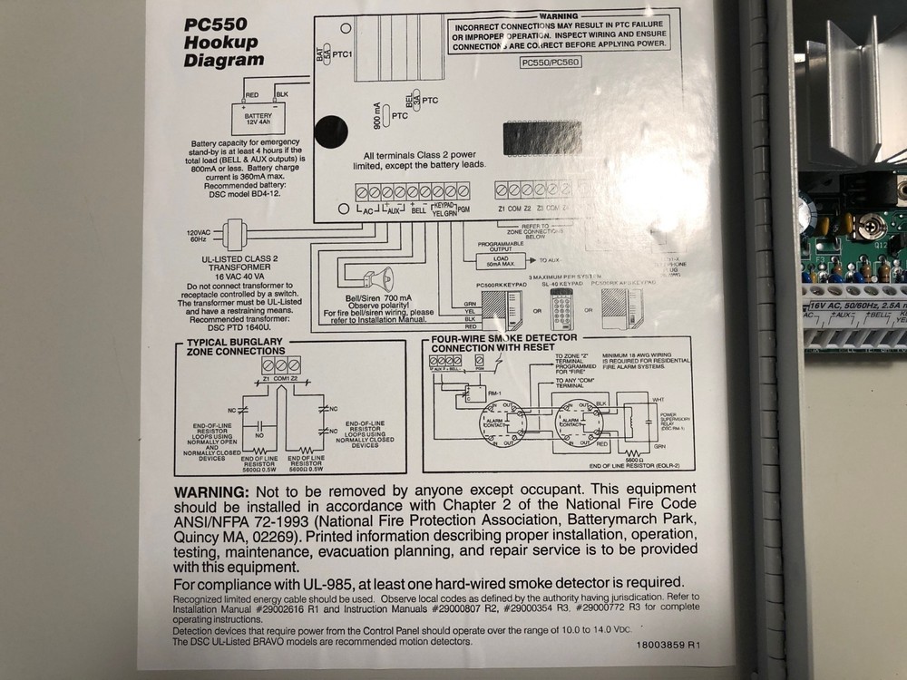 New Open Box DSC PC550 Control Panel For Security System.