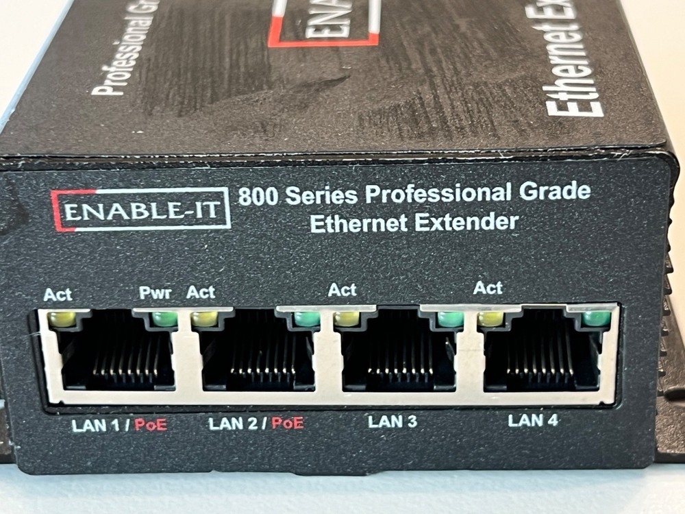 ENABLE-IT 860 PRO Ethernet POE EXTENDER Professional Grade Ethernet Extender