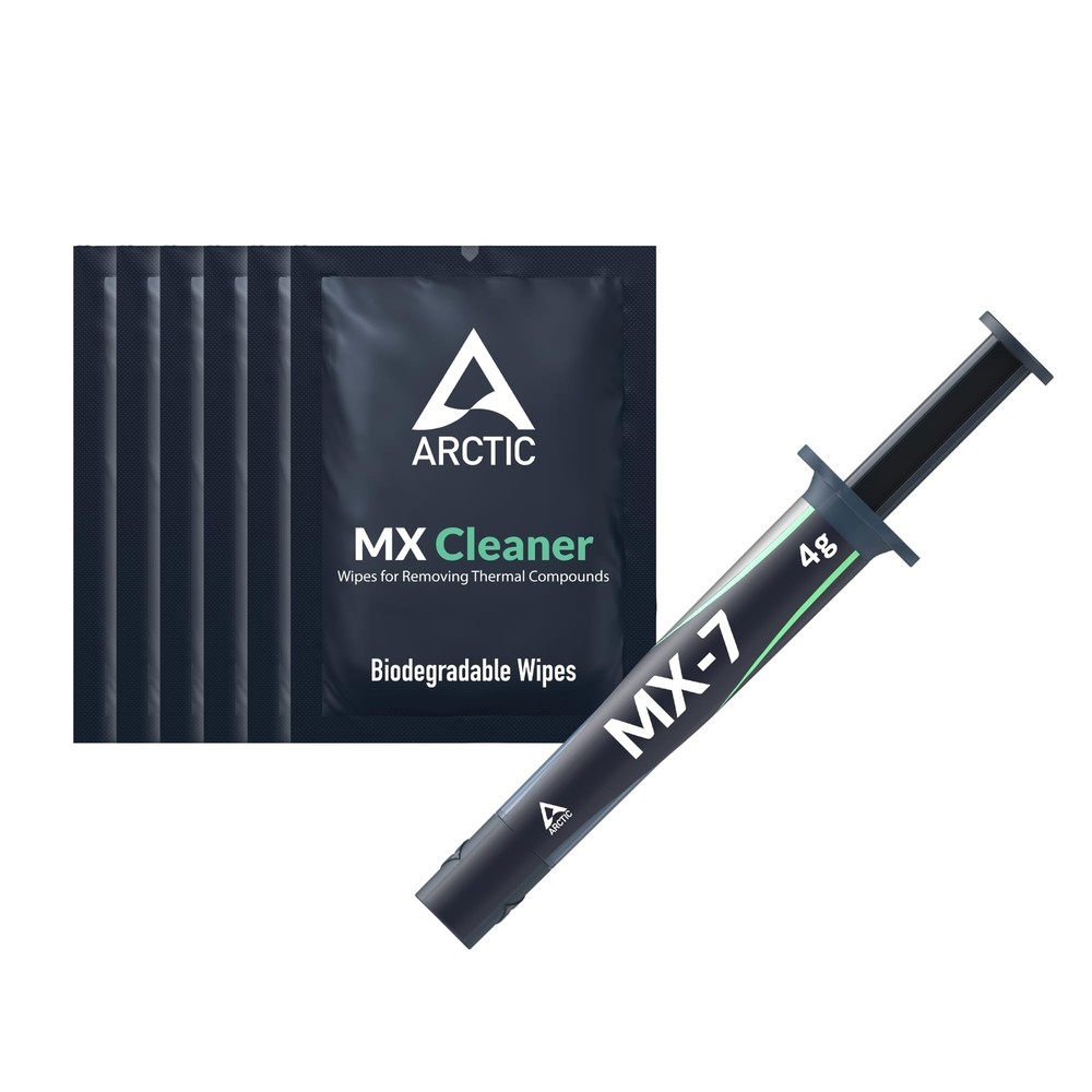 ARCTIC MX7 4 g, incl. MXCleaner  Ultimate Performance Thermal Paste for CPUs,...