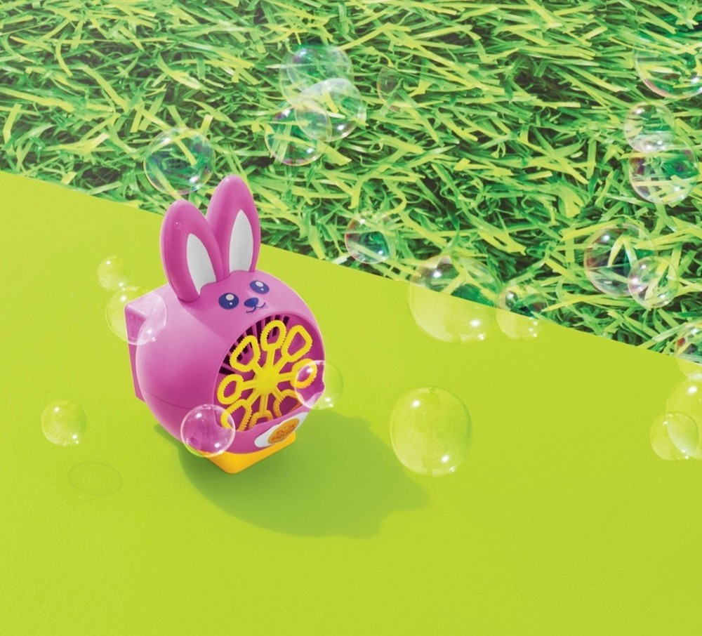 Sun Squad Bunny Bubble Maker Includes Bubbles Battery Operated