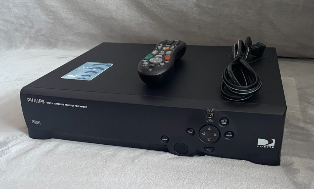 Phillips DIRECTV Receiver With Tivo Model DSR6000 Powers UP