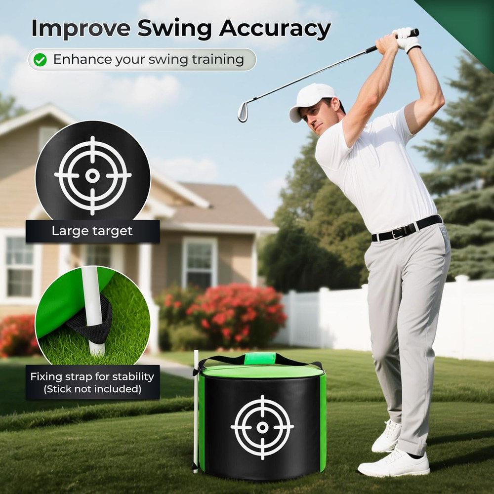 Golf Impact Bag for Practice, Durable Golf Hitting Bag for Swing Training with L