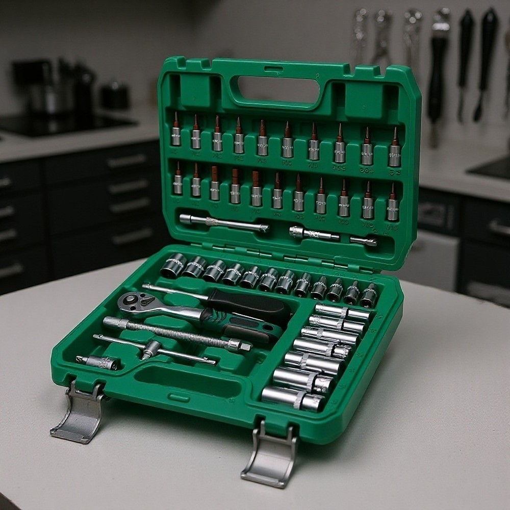 CR‑V Auto Repairing 53pcs Socket Wrench Set Tool Kit