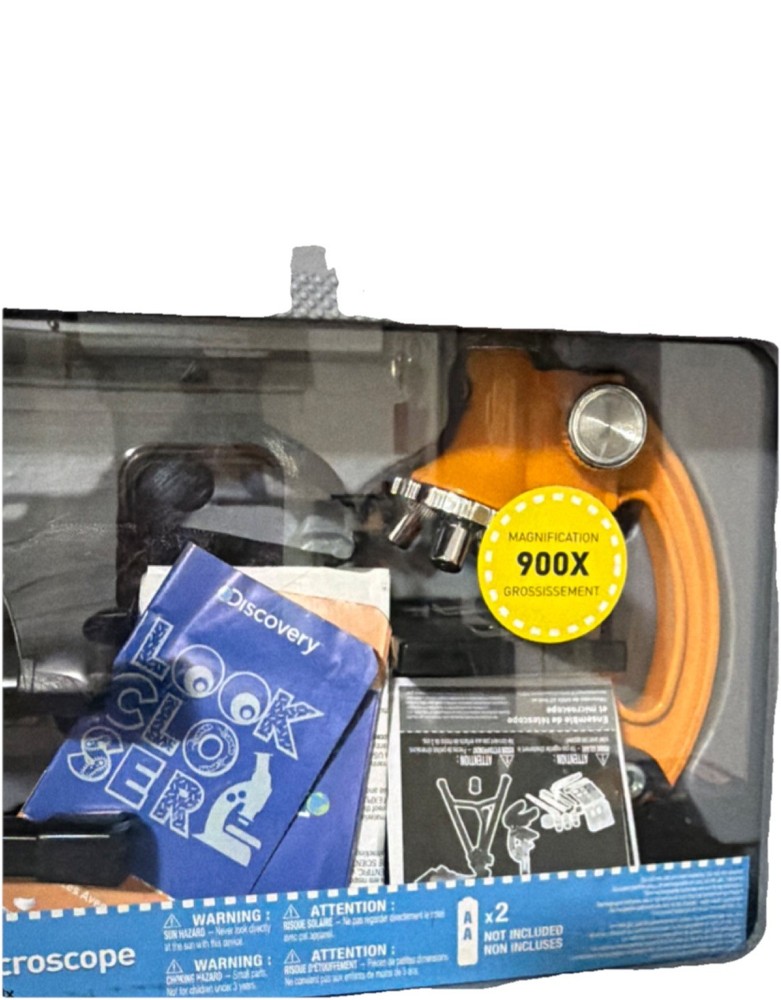 Discovery Telescope & Microscope Combo Set 900x Magnification Science Kit