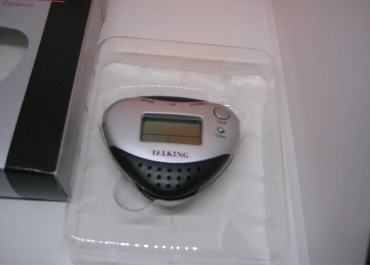 Healthy Talking Pedometer, 7 tunes synchronized with walking Box Tested