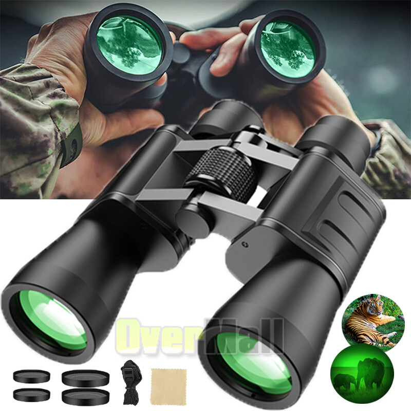 180X100 High Powered Compact Binoculars Waterproof Low Light Vision Carry Case