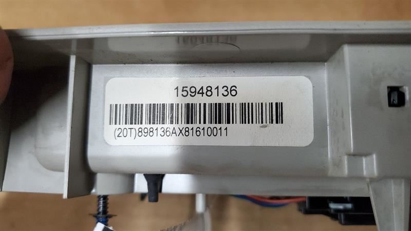 GRAY OVERHEAD DVD PLAYER SCREEN 2ND ROW 07-14 ESCALADE