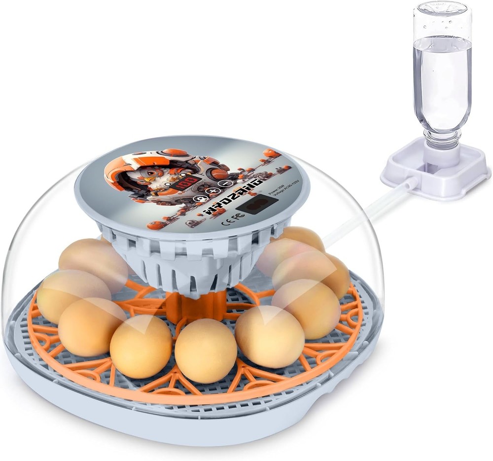 Smart 12-Egg Incubator with Automatic Turner & Temperature Control - Mechachick