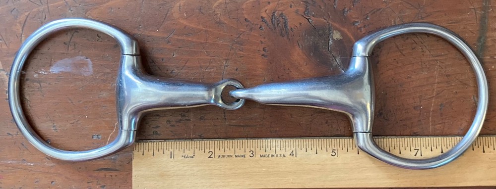 Eggbutt Snaffle Single Jointed Hollow Thick Mouth 5.5