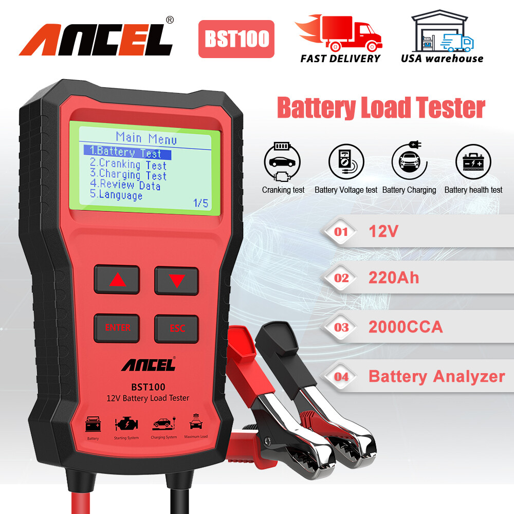 ANCEL BST100 Battery Load Tester Cranking Charging Test Battery Analyzer Tool