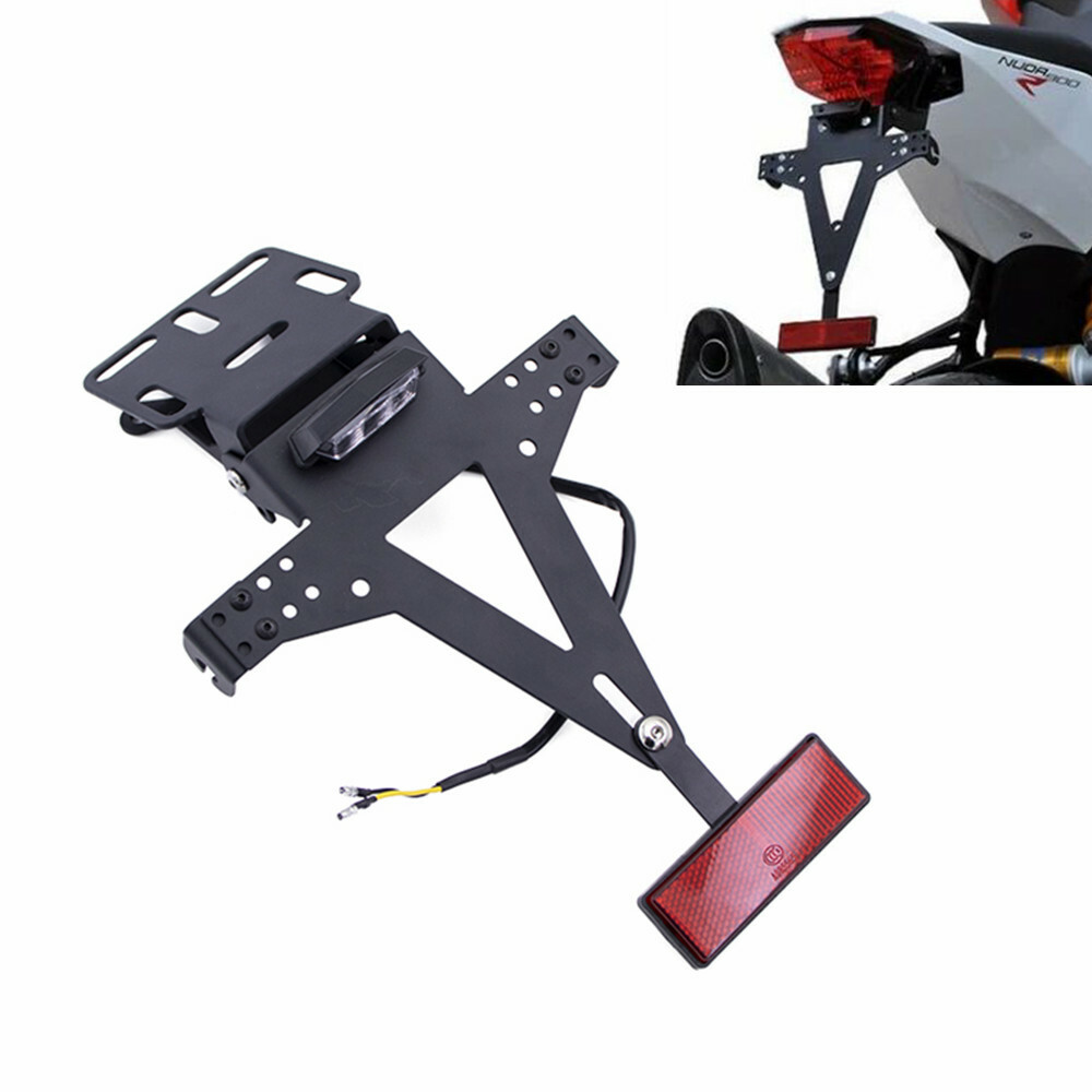 Motorcycle Adjustable Angle License Number Plate Frame Holder Bracket For Yamaha