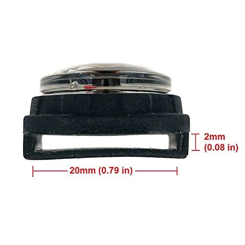 Mini Luminous Button Compass for Watch Band Lanyard A-20