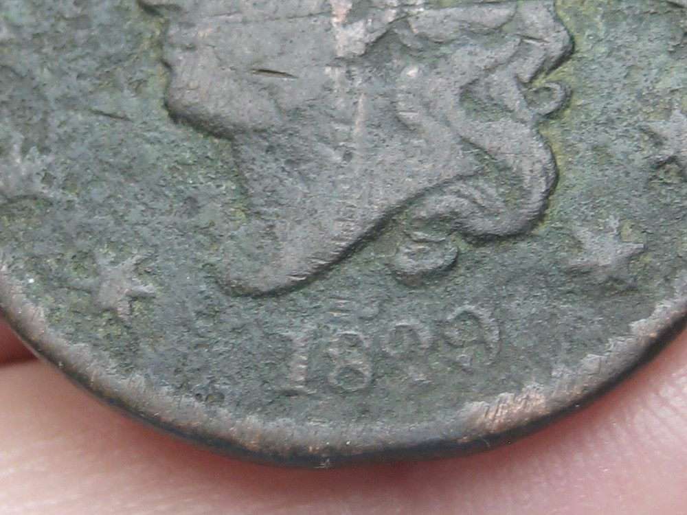 1829 Matron Head Large Cent- Large Letters, Good/VG Details