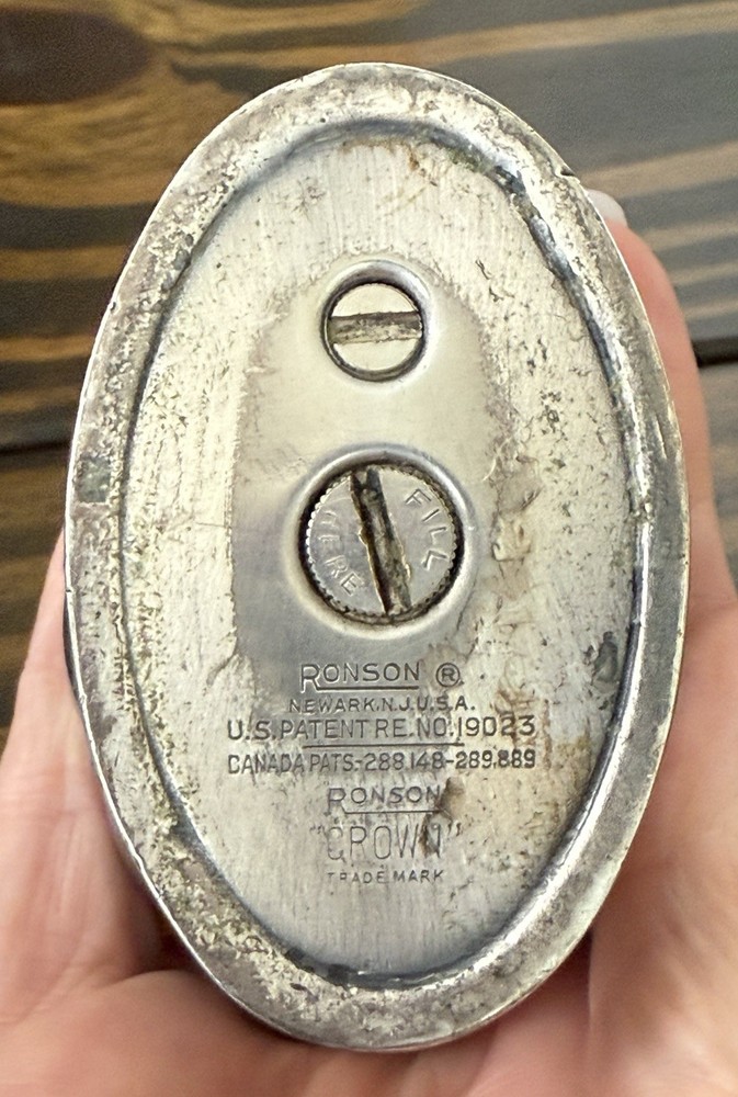 Vintage Ronson Crown Table Lighter 1936-1954