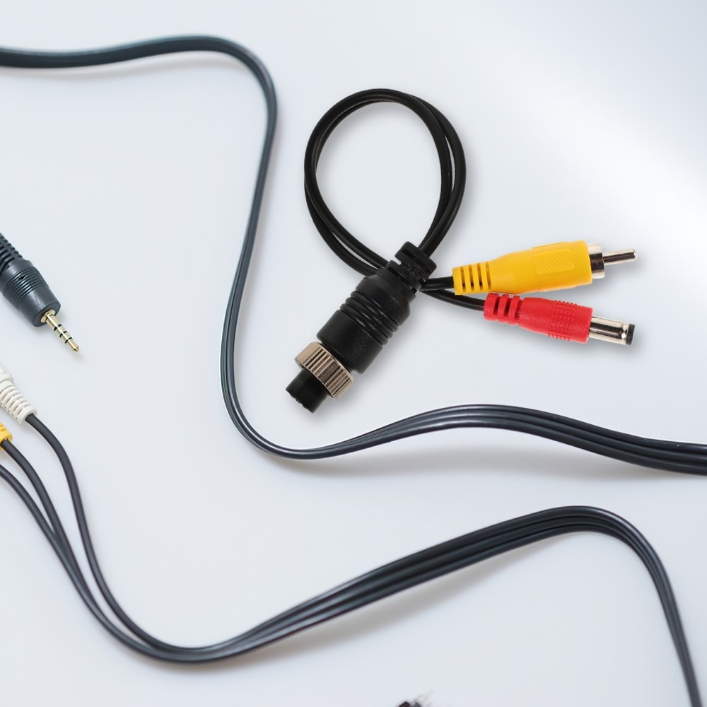 Video Cable Adapter Backup Camera Harness Can Rotation System Rack Cables