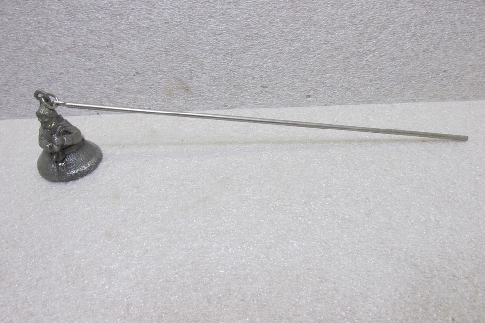 PEWTER SANTA CANDLE SNUFFER