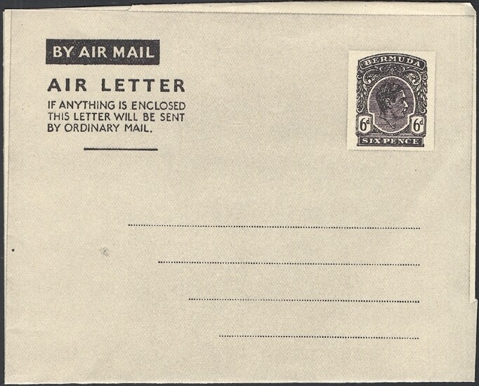BERMUDA, 1951. Aerogramme H&G 4, Mint