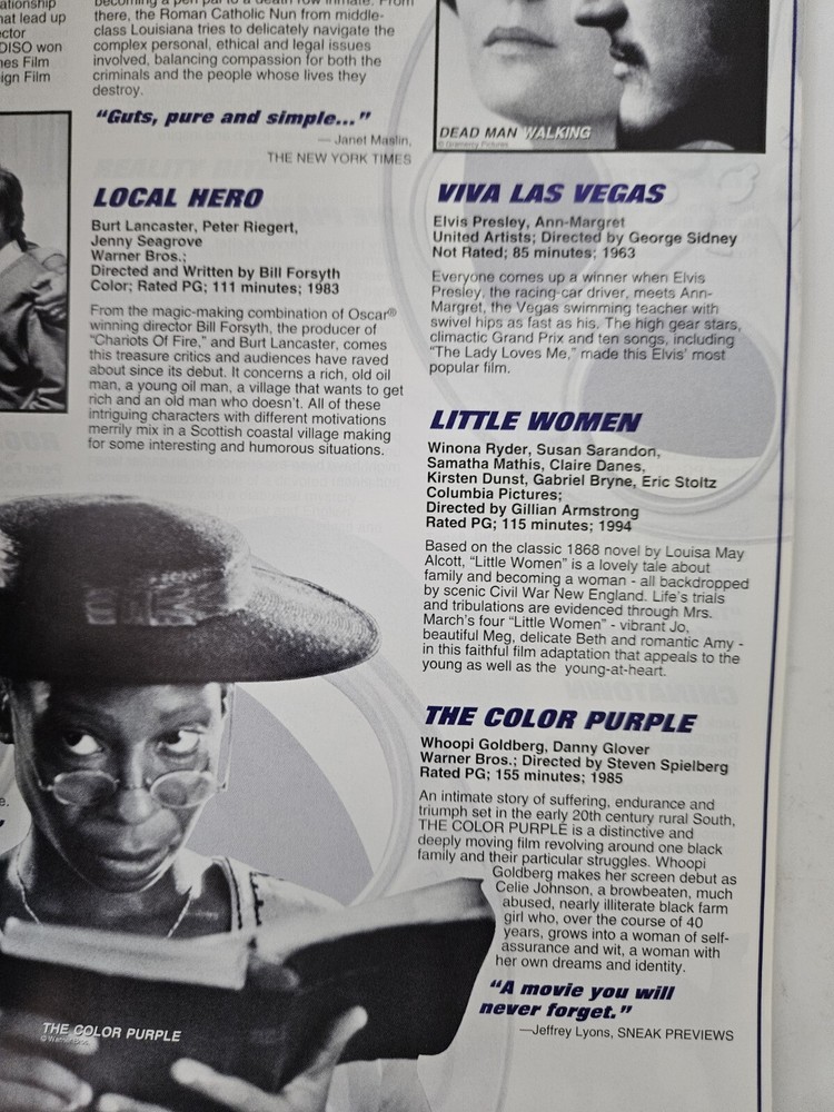 SWANK 1998 FILM CATALOG