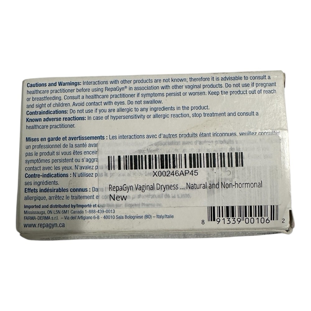 Repagyn Suppositories 10 Pack Sealed in Box