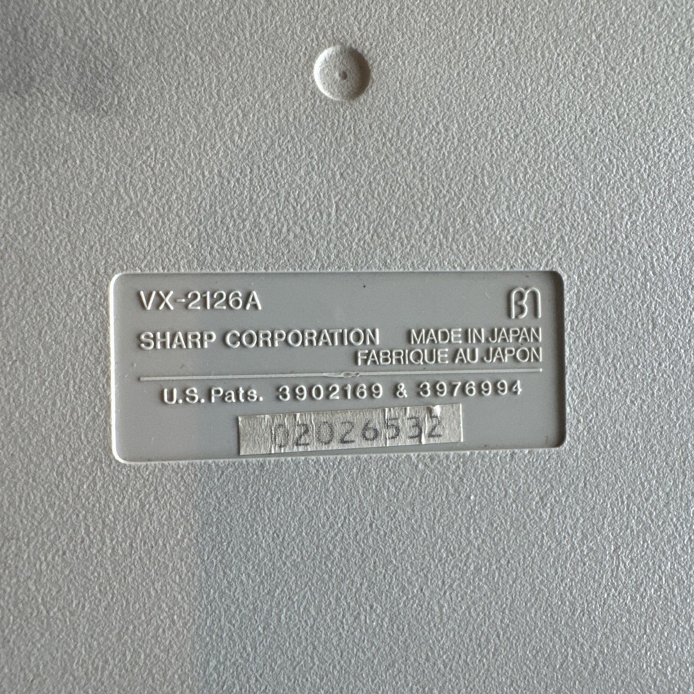 Sharp Compet VX-2126 Vintage 12-Digit Solar Calculator