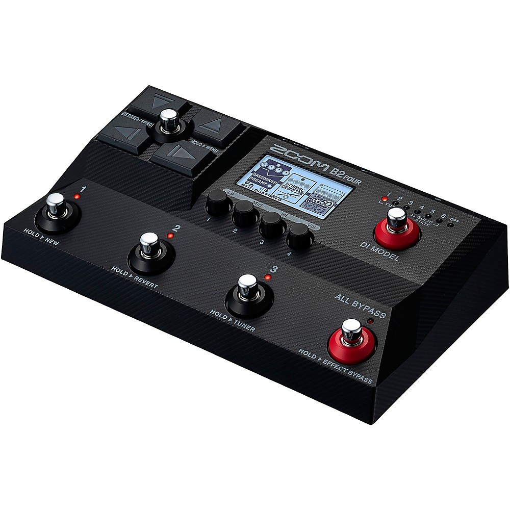 Zoom B2 Four Multi-Effects Processor for Bass Black