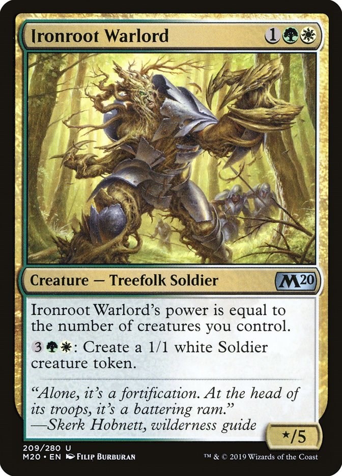 Ironroot Warlord Core Set 2020 209 MTG LP
