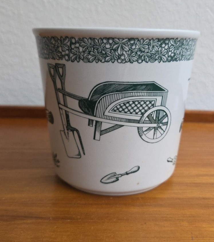 Spode Gardening Pattern Flower Pot Planter