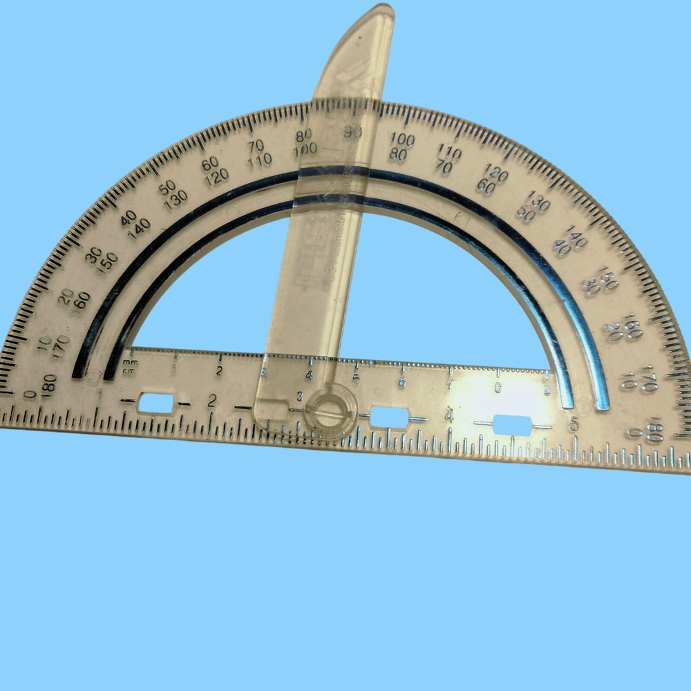 Fiskars Swing Arm Protractor Plastic Clear 6 Inch