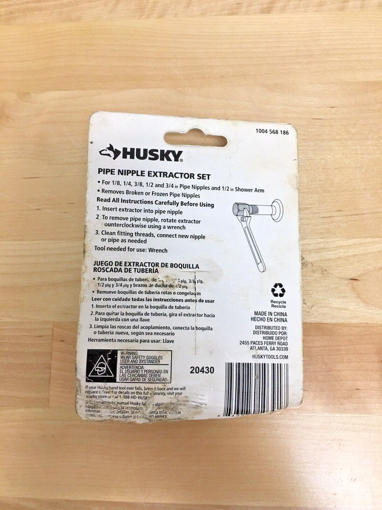 Husky Pipe Nipple Extractor Set (6-Piece)