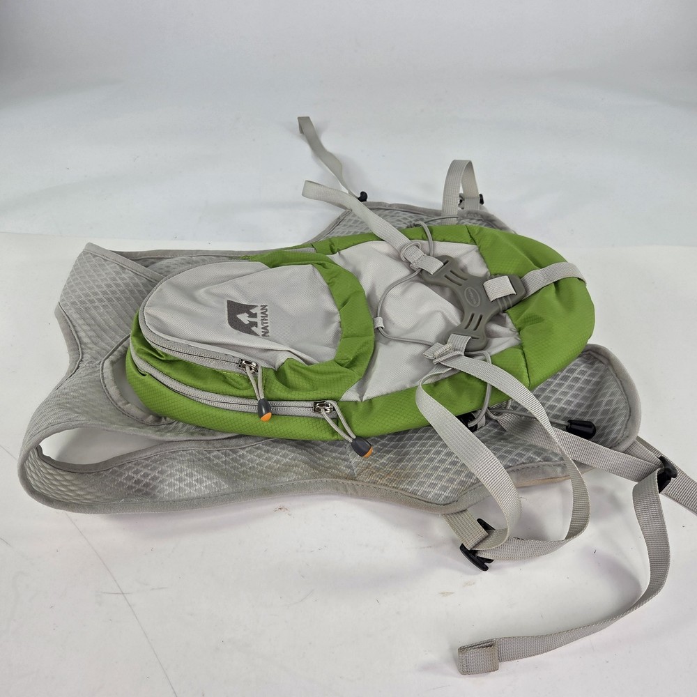 Nathan Intensity 2L Hydration Pack Backpack Running Vest Gray Green