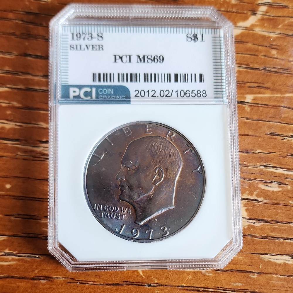 1973 Eisenhower Dollar $1 Silver San Francisco Uncirculated Coin