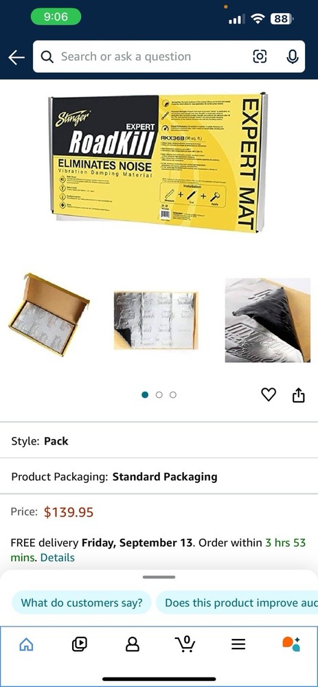 Stinger Sound Dampening