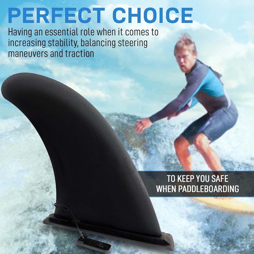 9" Sup Fin Replacement-Stand up Paddleboard Fin Replacement,Quick Release Longbo