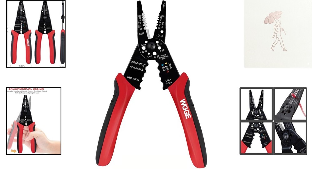 Professional 8-Inch Multi-Function Wire Stripper and Crimping Tool - Durable