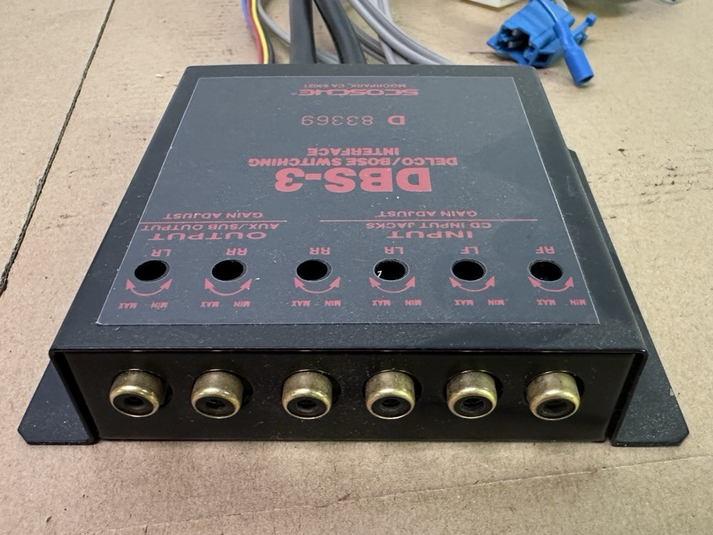 Delco Bose CD Player AUX Amplifier Add on Switching Interface Scosche DBS-3-READ