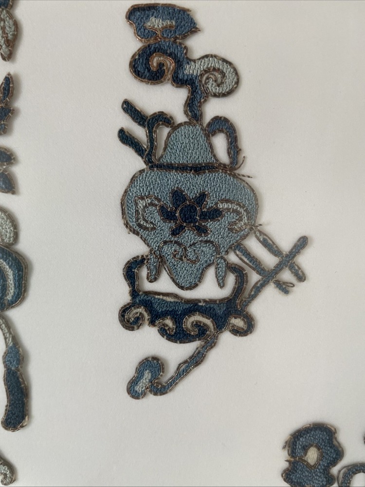 Chinese Medallions Textiles Framed