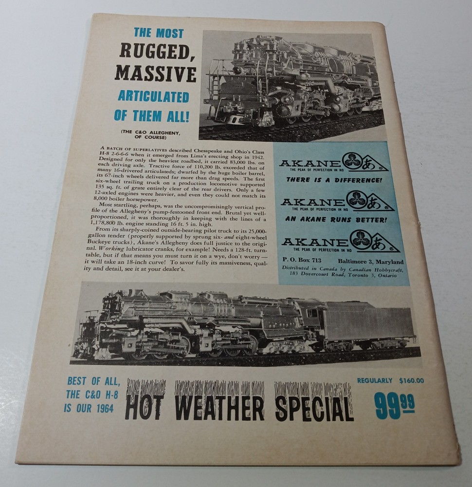 Model Railroader Magazine (August, 1964)