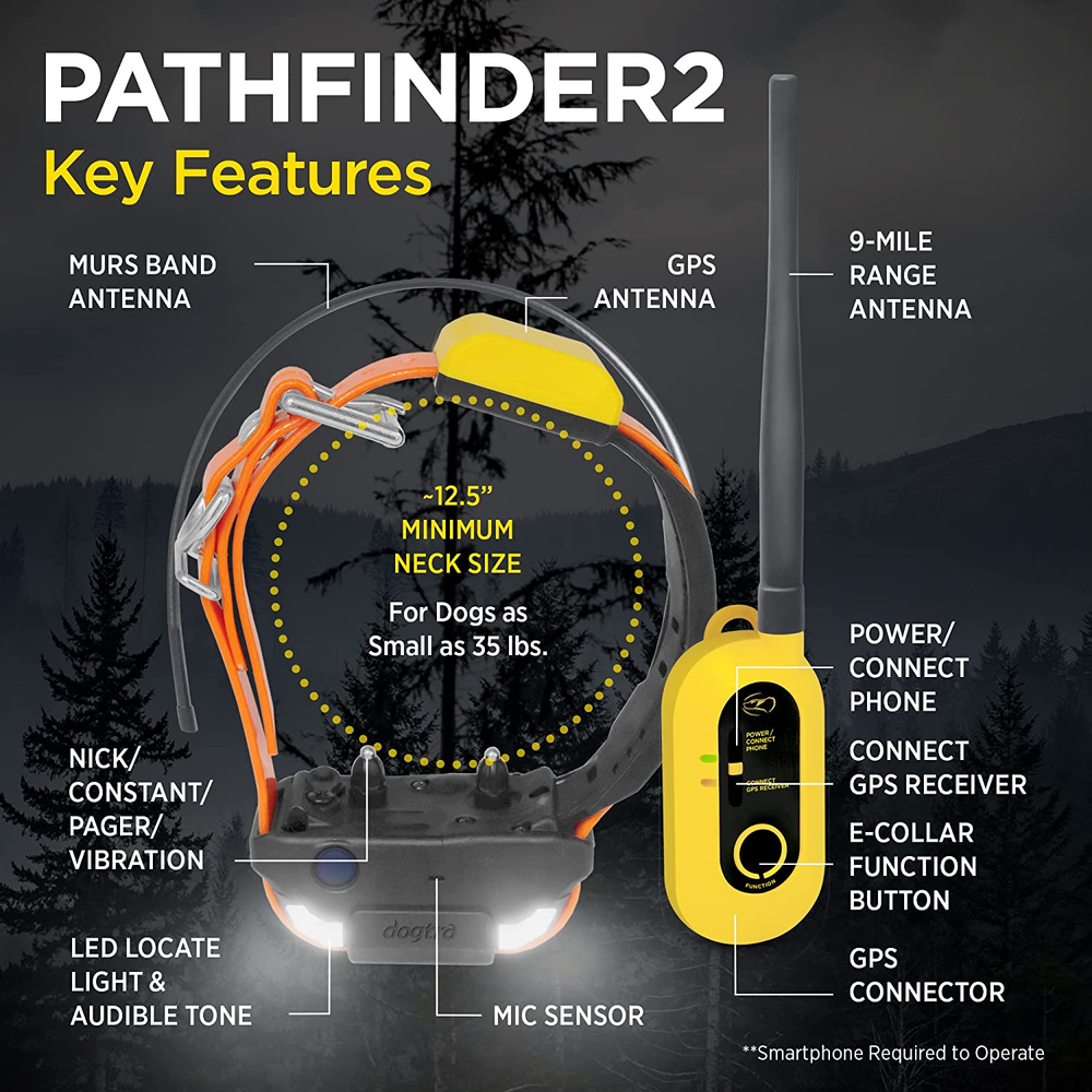 Dogtra Pathfinder2 GPS Waterproof Tracking & Training E-Fence Dog System