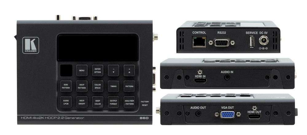 Kramer 860 4K UHD HDMI Pattern Generator & Analyzer *USED*