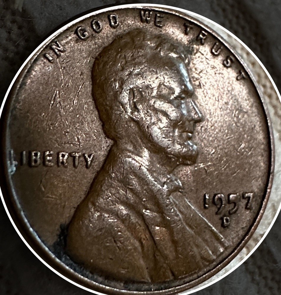 1957 D Wheat Cent Rare