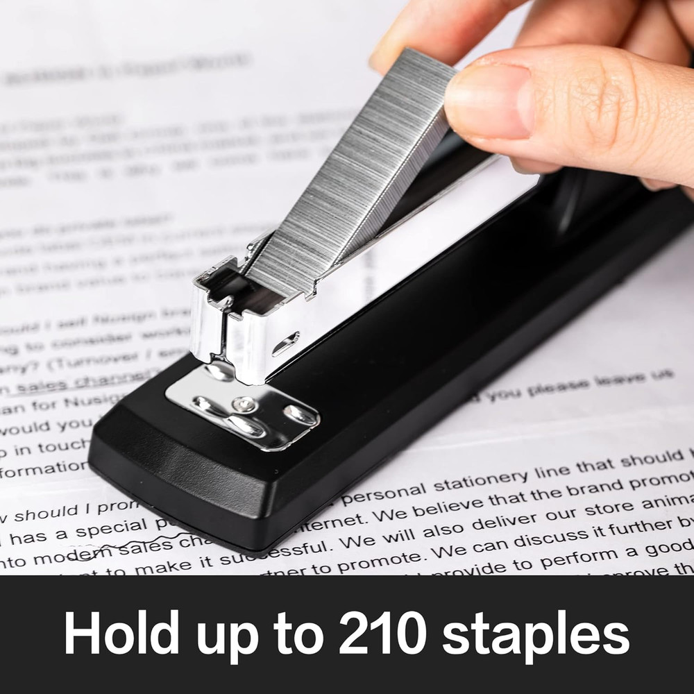 Desktop Stapler, 25 Sheet Capacity, Includes 1000 Staples and Remover, Black