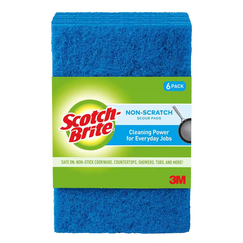 Non-Scratch Scour Pads (12-Pack)