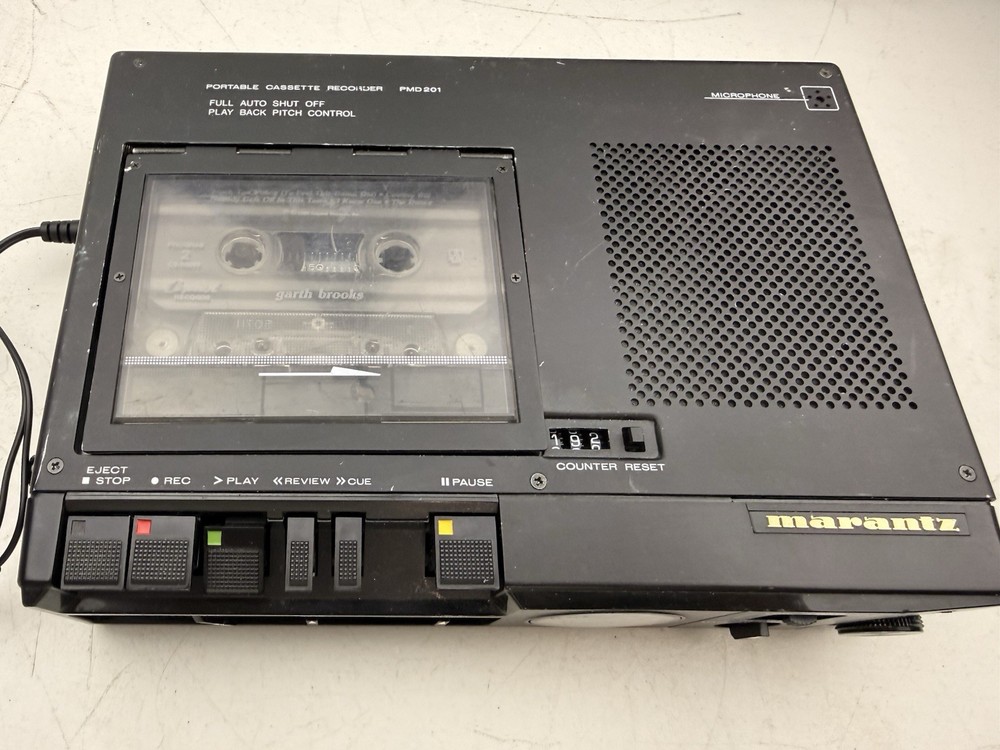 Marantz PMD201 Portable Cassette Recorder Player W/Power, Working