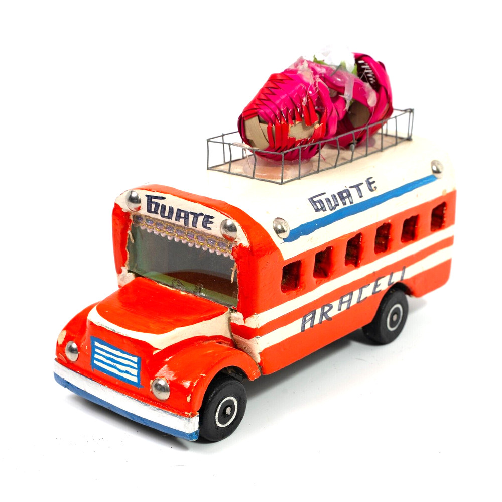 Handcrafted Guatemalan Chicken Bus Miniature 🇬🇹