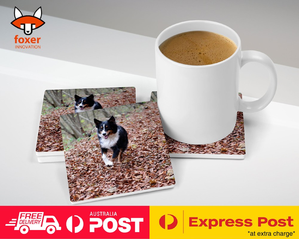 COASTER COFFEE DRINKING MAT|AUSTRALIAN SHEPHERD DOG 2