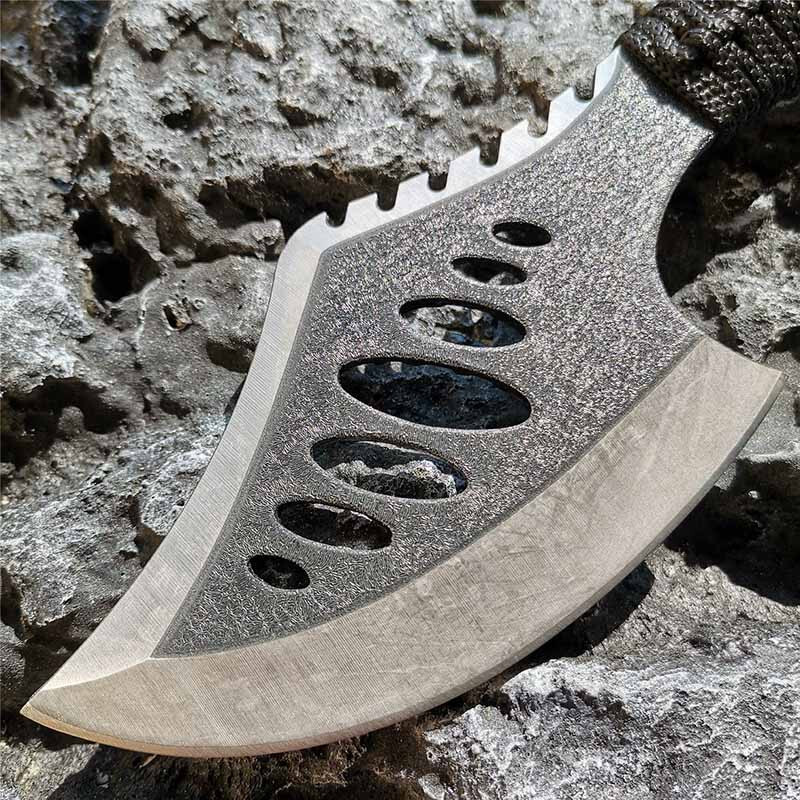 Tactical Hand Axe Camping Hatchet Survival Tomahawk Nylon Sheath Code Wrap Handl